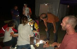 Arnaud Beck sur le Grand Raid  aux petits soins sur le poste de la Possession 